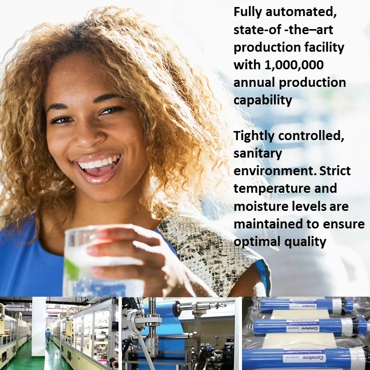 Woman smiling drinking water