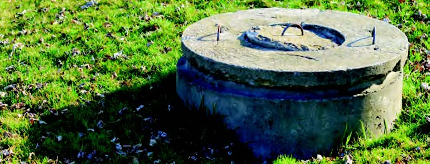Well water source in rural area before tap water treatment in Canada
